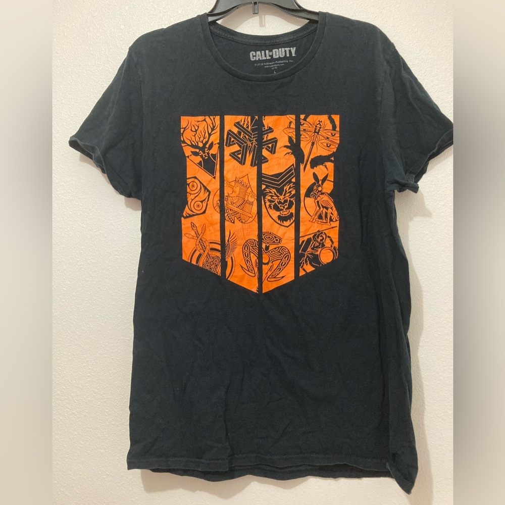 Men's Call of Duty COD Activision Video Gaming Graphic Tee Shirt 2018 Size L